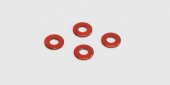 Kyosho 97041-05R - Aluminum Color (3x6x0.5mm/Red/4pcs)