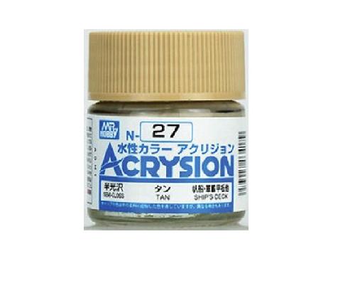 Mr.Hobby GSI-N27 - Acrysion Acrylic Semi-Gloss Tan - 10ml