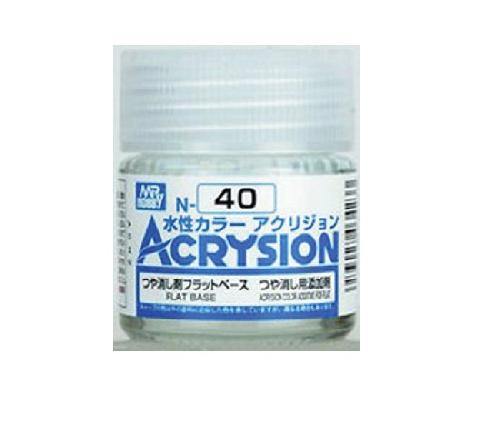 Mr.Hobby GSI-N40 - Acrysion Acrylic Flat Base - 10ml