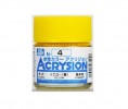 Mr.Hobby GSI-N4 - Acrysion Acrylic Water Based Color Gloss Yellow - 10ml