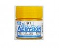 Mr.Hobby GSI-N91 - Acrysion Acrylic Water Based Color Gloss Clear Yellow - 10ml