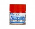 Mr.Hobby GSI-N92 - Acrysion Acrylic Water Based Color Gloss Clear Orange - 10ml