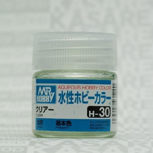 Mr.Hobby GSI-H30 - Clear - Gloss 10ml Gunze Aqueous Hobby Color Acrylic Paint
