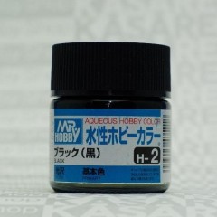 Mr.Hobby GSI-H2 Black Gloss 10ml Acrylic Paint for Hobbyists
