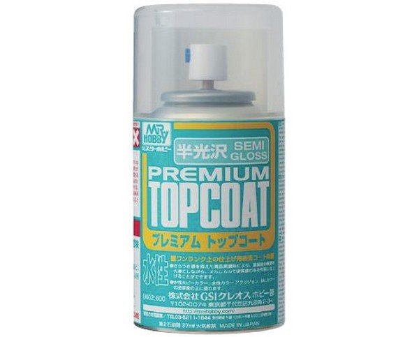 Mr.Hobby B602 - Mr. Premium Top Coat Semi-Gloss (Spray)