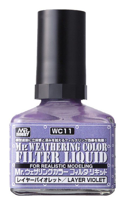 Mr.Hobby WC11 - Filter Liquid Layer Violet 40ml (Mr.Weathering Color)