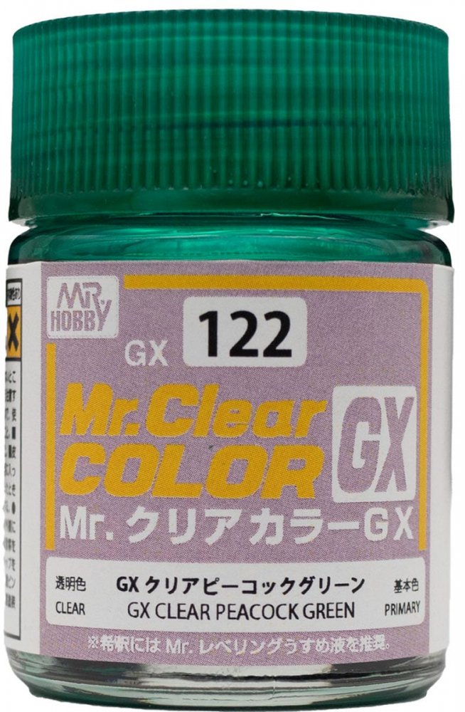 Mr.Hobby GX122 - Mr. Clear Color Peacock Green - 18ml