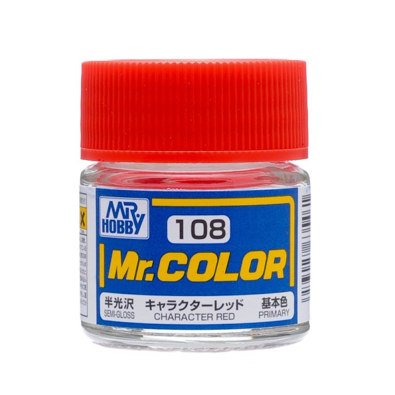 Mr.Hobby GSI-C108 - Semi-gloss - Character Red - 10ml