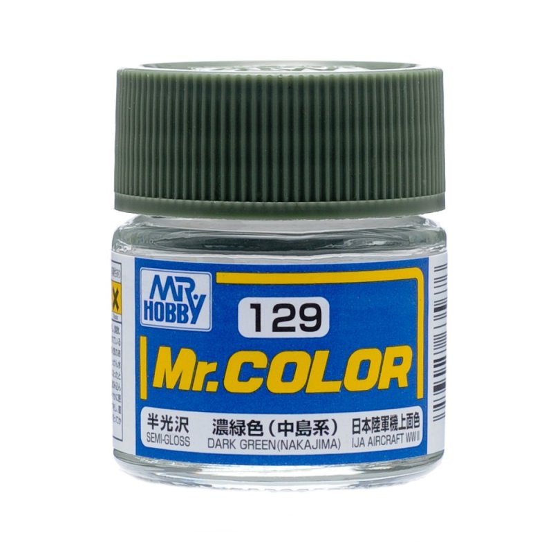Mr.Hobby GSI-C129 - Semi-gloss - Dark Green (Nakajima) - 10ml