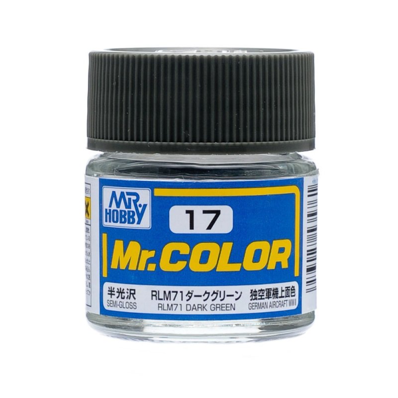 Mr.Hobby GSI-C17 - Semi-gloss - RLM71 Dark Green - 10ml