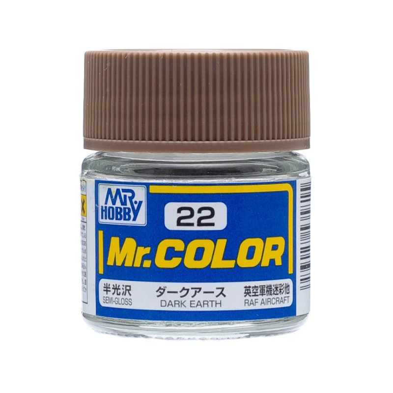 Mr.Hobby GSI-C22 - Semi-gloss - Dark Earth - 10ml