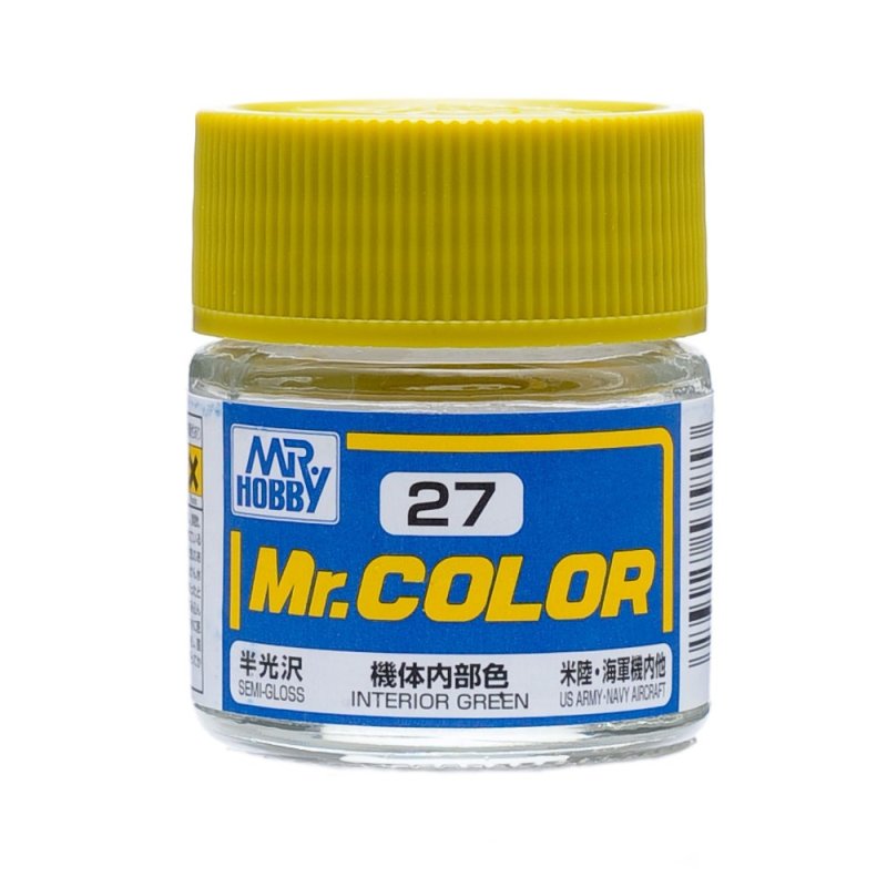 Mr.Hobby GSI-C27 - Semi-gloss - Interior Green - 10ml