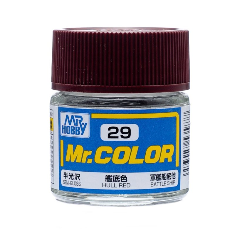 Mr.Hobby GSI-C29 - Semi-gloss - Hull Red - 10ml