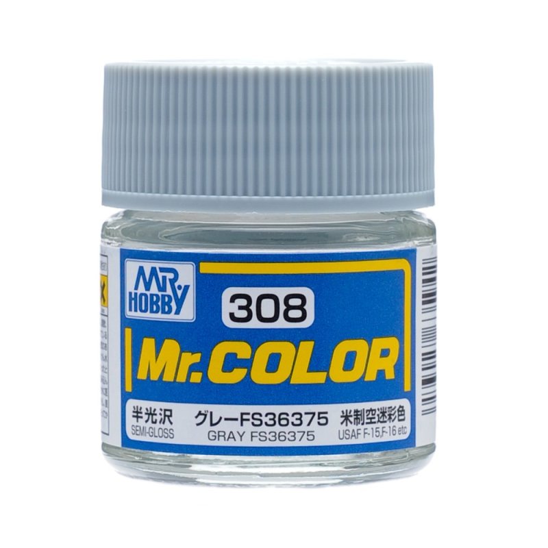 Mr.Hobby GSI-C308 - Semi-gloss - Gray FS36375 - 10ml