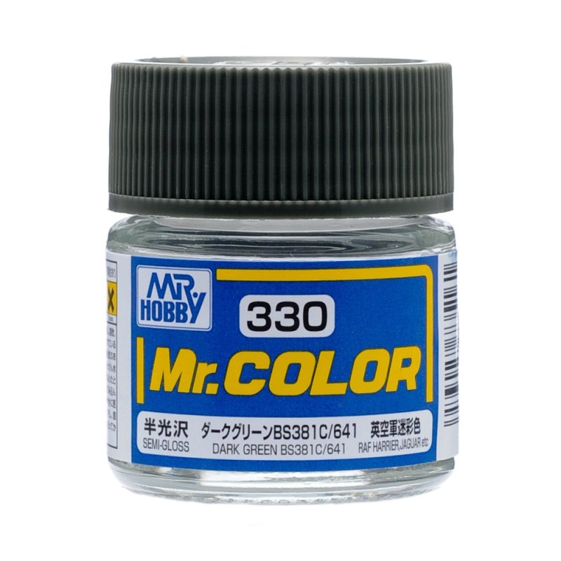 Mr.Hobby GSI-C330 - Semi-gloss - Dark Green BS381C/641 - 10ml