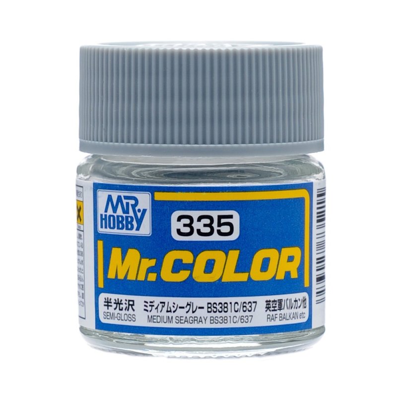 Mr.Hobby GSI-C335 - Semi-gloss - Medium Sea Gray BS381C/637 - 10ml