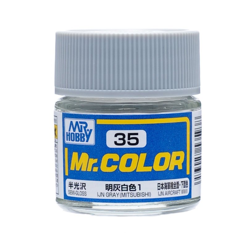 Mr.Hobby GSI-C35 - Semi-gloss - IJN Gray (Mitsubishi) - 10ml