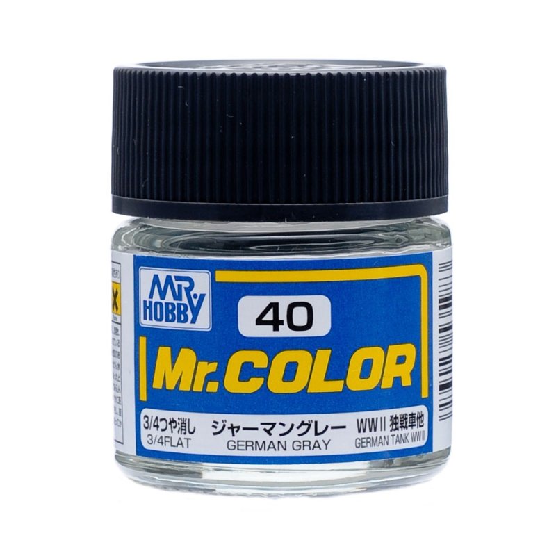 Mr.Hobby GSI-C40 - 3/4 Flat - German Gray - 10ml