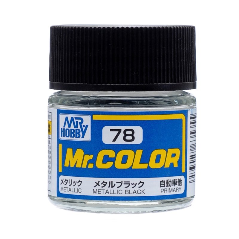 Mr.Hobby GSI-C78 - Metallic - Black - 10ml
