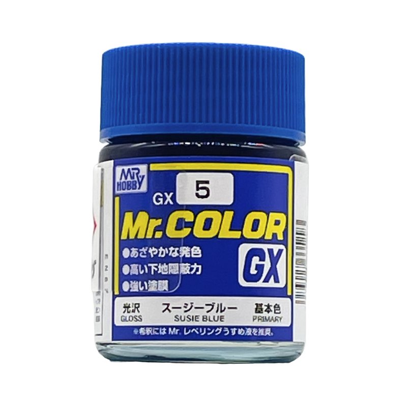 Mr.Hobby GSI-GX5 - Mr. Color GX5 - Gloss - Blue - 18ml - Solvent-based Acrylic Resin Coating