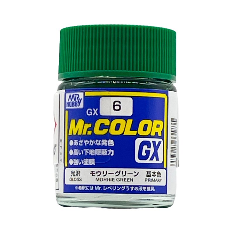 Mr.Hobby GSI-GX6 - Mr. Color GX6 - Gloss - Green - 18ml - Solvent-based Acrylic Resin Coating