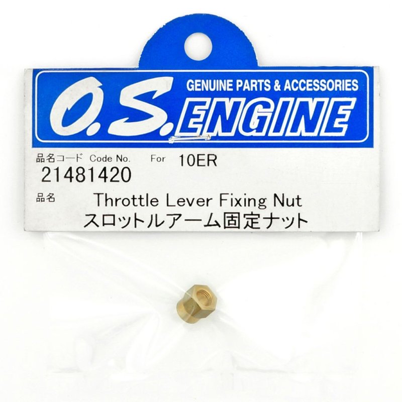 O.S. ENGINES THROTTLE LEVER FIXING NUT 10ER