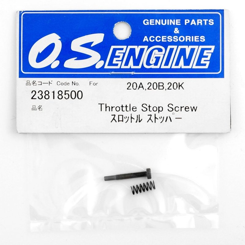 O.S. ENGINES THROTTLE STOP SCREW 10D,10J,20A,20B,20E,20K