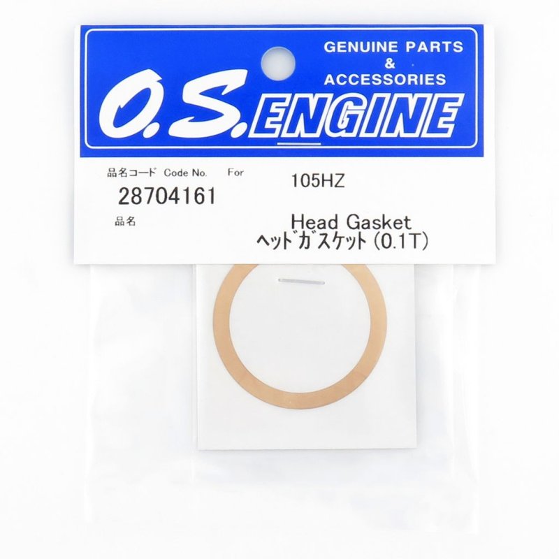 O.S. ENGINES HEAD GASKET 0.1T 105HZ