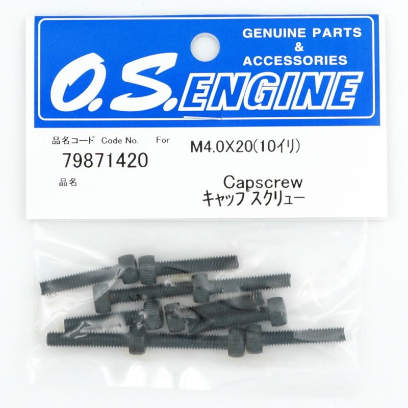 O.S. ENGINES HEXAGON SOCKET HEAD SCREW CAP SCREW M4X20 10 PCS