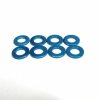 RACEOPT Aluminium 3mm Washer 8pcs , 0.5mm - Blue (RO-AW05-B)