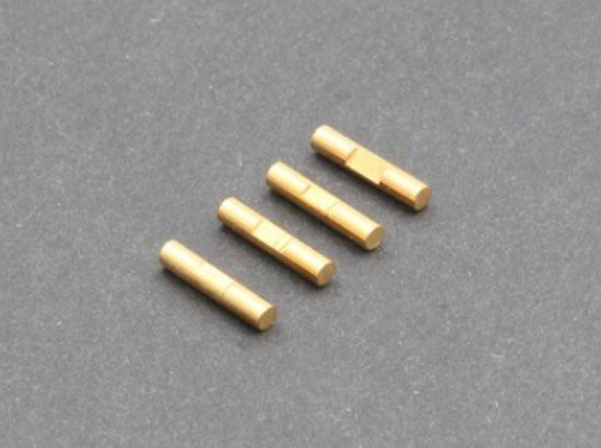 RAD-PDJ-10011 2x10mm Shaft Pin with Lock Slot, Titanium Coated, 4 pcs