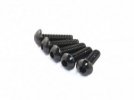 RAD-AC-30002 M3x6mm Aluminum Button Head Screw, Black, 5 pcs