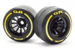 Ride RI-26042 - GR F-1 Tire (Rear/Pre-Glued) High-grip belted Formula-1 pre-glued racing tires (Tire decal included)