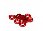 ROCHE 510030 Aluminium M3 Countersunk Washer, Red H10038