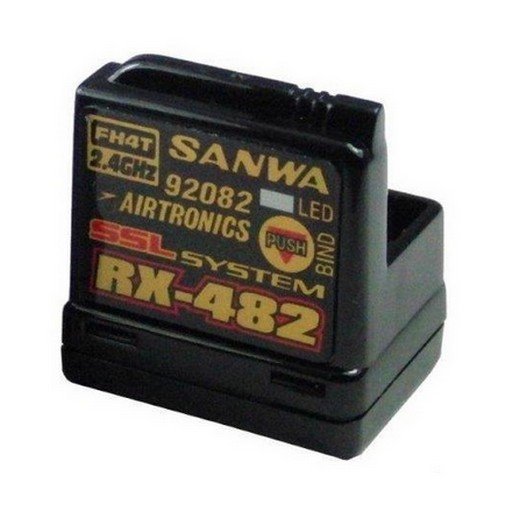 Sanwa RX482 2.4G Receiver 4 Channel Telemetery Receive (Built-in Antenna)