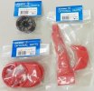 Sanwa Full Set Aluminum Wheel/Plastic Bracket/Grip (M) for M12S Red