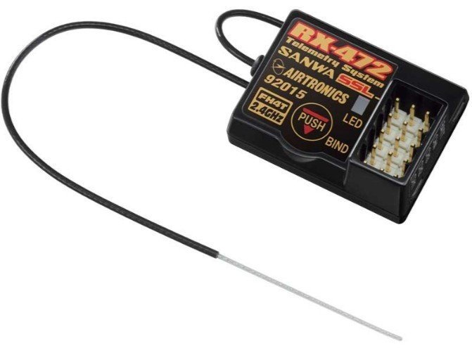 Sanwa M12S-4728 - Advanced RC Transmitter Set with Dual Receivers