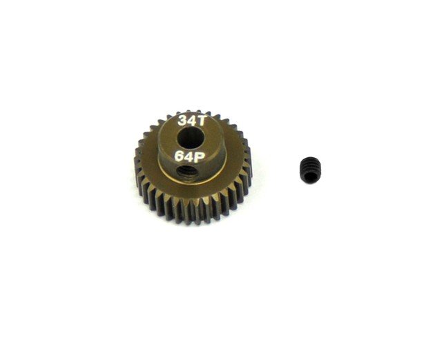 Serpent SER120121 Motor-pinion Aluminum Hard 64P / 34T