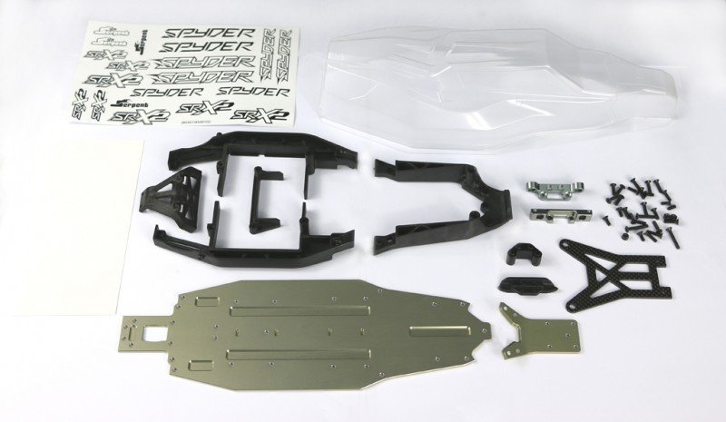 Serpent SER500503 Upgrade-set Aluminium Chassis SRX2 MH