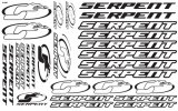 Serpent SER1886 Decal-sheet 1/10 black-white (2)