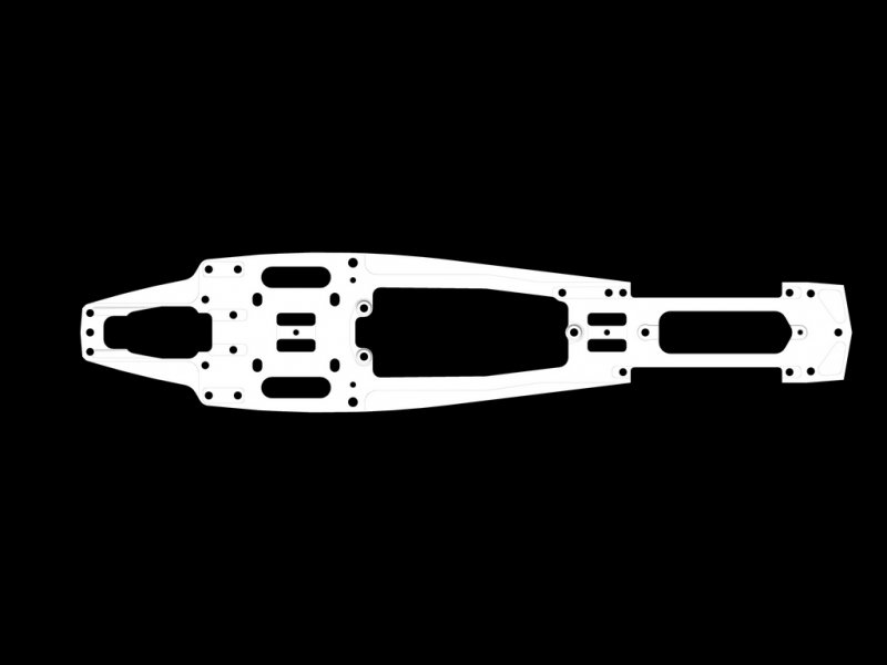 Serpent SER903751 Chassis 5mm Aluminium S989