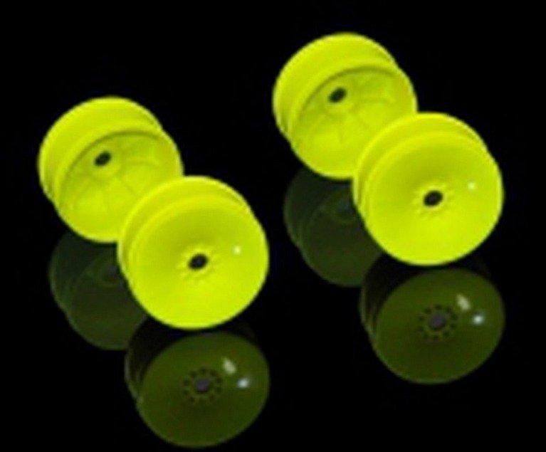 Serpent DRC214004 1/8 Buggy Wheels Yellow (4)