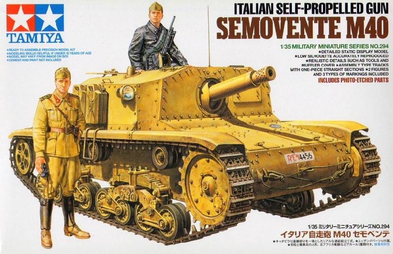 Tamiya 35294 - 1/35 Italian Self-Propelled Gun Semovente M40