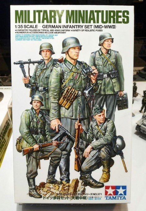 35371  German Infantry Set TAMIYA 1/35 plastic model kit Mid WWII 
