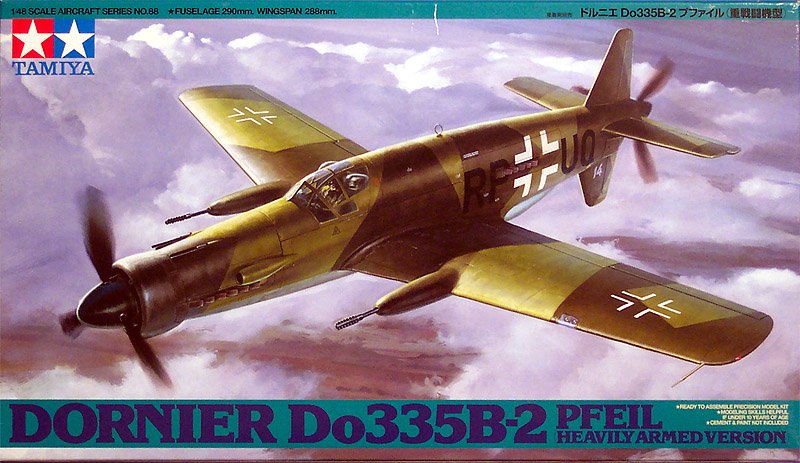 Tamiya 61088 - 1/48 Dornier Do335B-2 Pfeil \'Heavily Arme