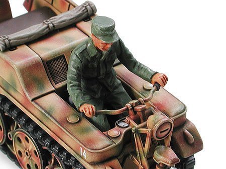 Tamiya 32502 1/48 Scale Military Model Kit Kettenkraftrad w/Cart&Goliath Vehicle 