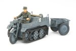 Tamiya 26549 - 1/48 Kettenkraftrad - Finished Model w/Infantry Cart