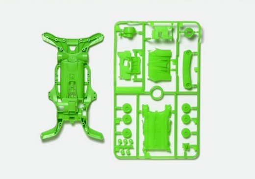 Tamiya 95255 - AR Chassis Set - Fluorescent Green