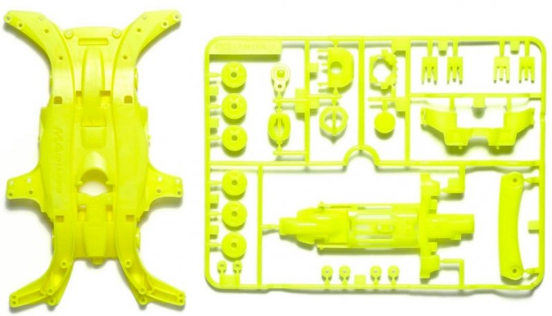 Tamiya 95495 - MA Fluorescent-Color Chassis Set (Yellow)