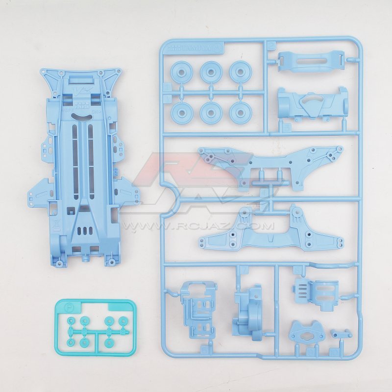 Tamiya 95629 VZ Chassis Set Pastel Blue for Mini 4WD